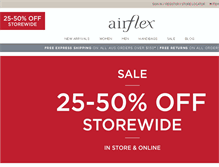 Tablet Screenshot of airflex.com.au
